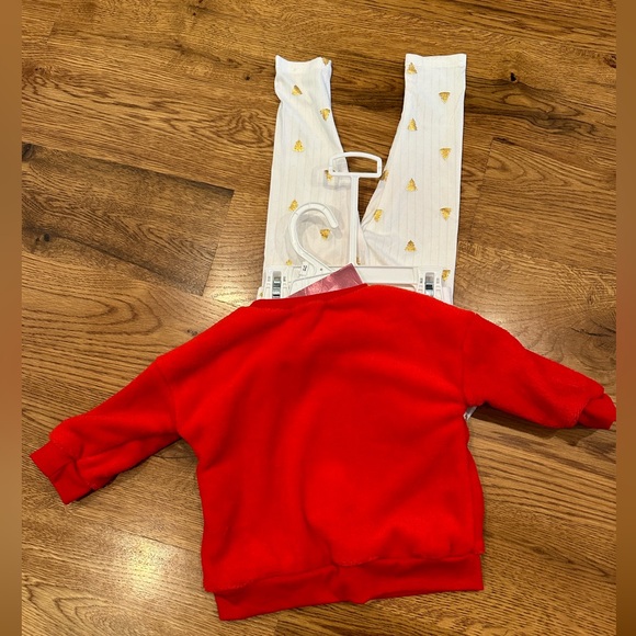 Brand new! Nannette baby girls 18 months Reindeer Christmas Holiday outfit - Picture 2 of 7
